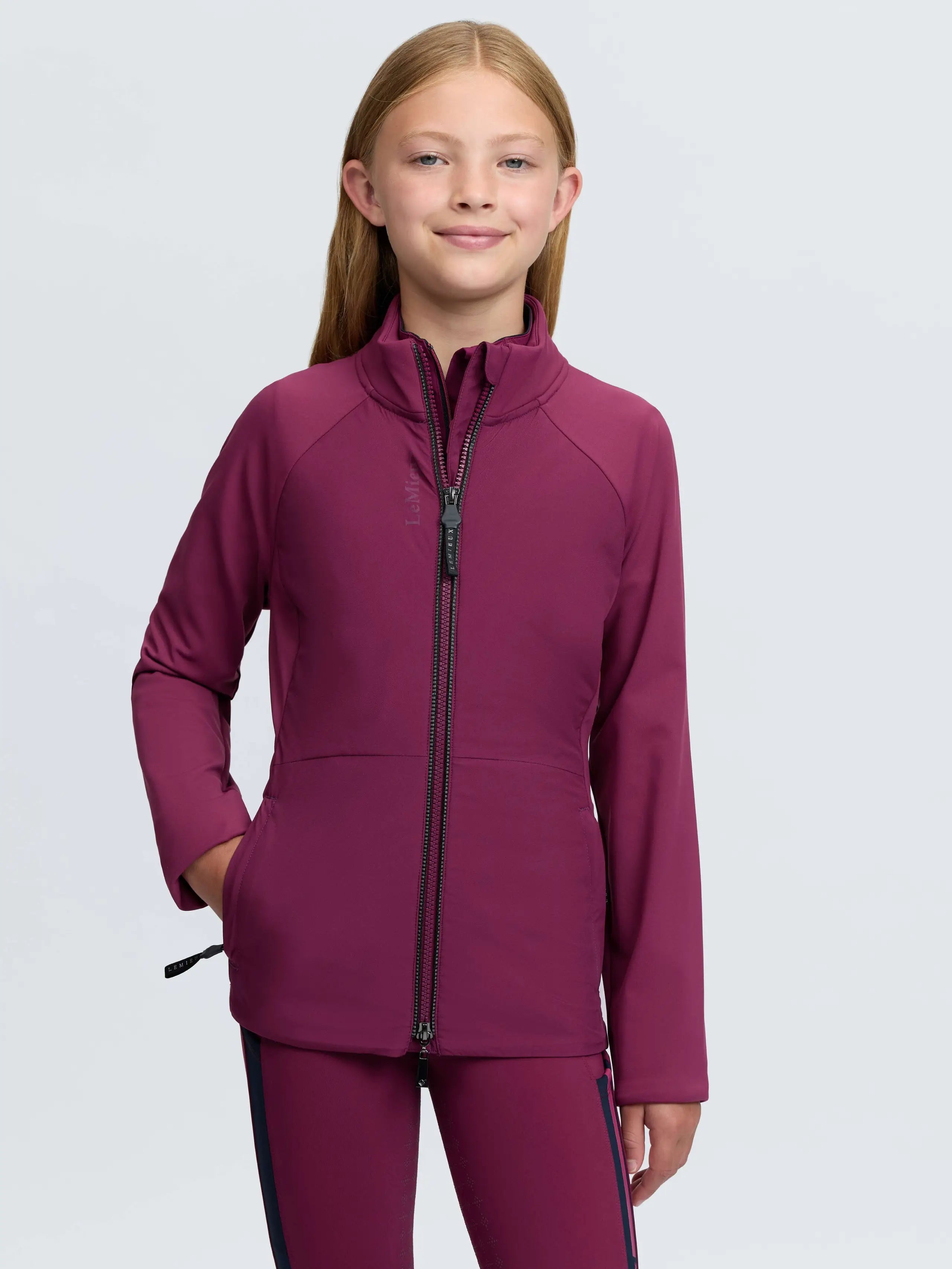 LeMieux Young Rider Betty Lightweight Jacket Blackberry