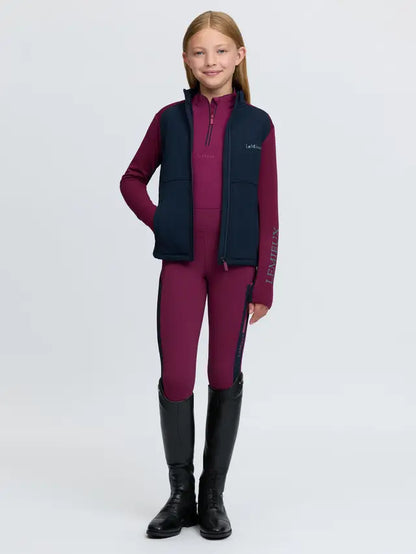 LeMieux Young Rider Bethany Zip Through Midlayer in Blackberry - Equestrian Clothing for Girls