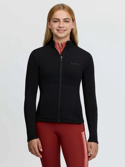 LeMieux Young Rider Bethany Zip Through Mid Layer Black