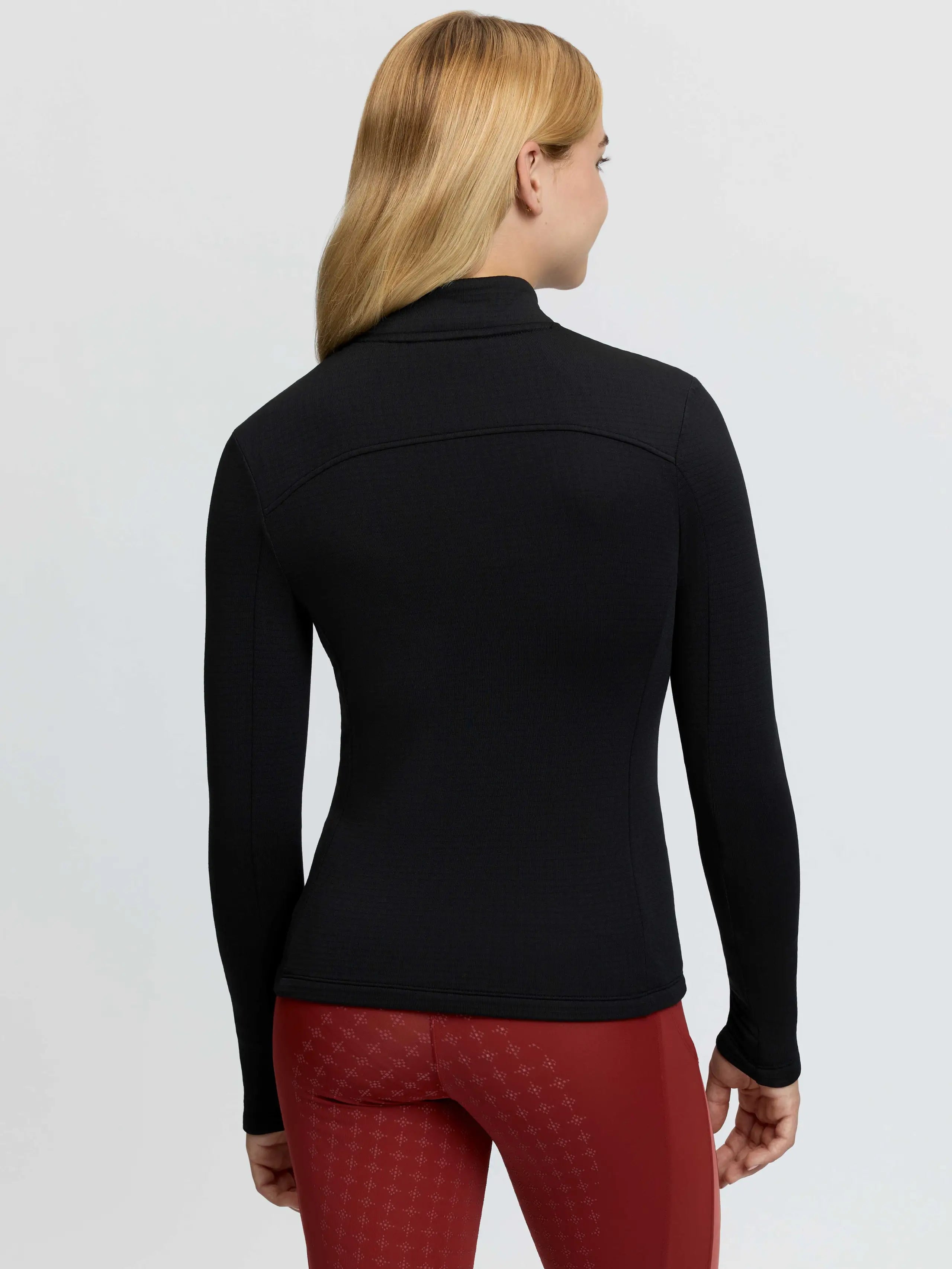 LeMieux Young Rider Bethany Zip Through Mid Layer Black