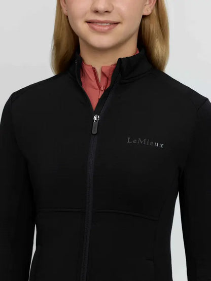 LeMieux Young Rider Bethany Zip Through Mid Layer Black