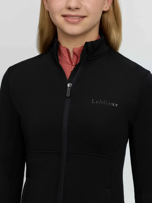 LeMieux Young Rider Bethany Zip Through Mid Layer Black