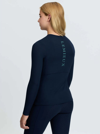 LeMieux Young Rider Hybrid Sports Top Navy