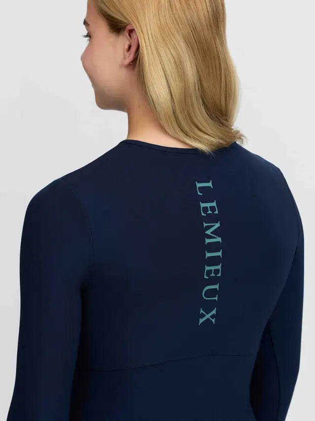 LeMieux Young Rider Hybrid Sports Top Navy