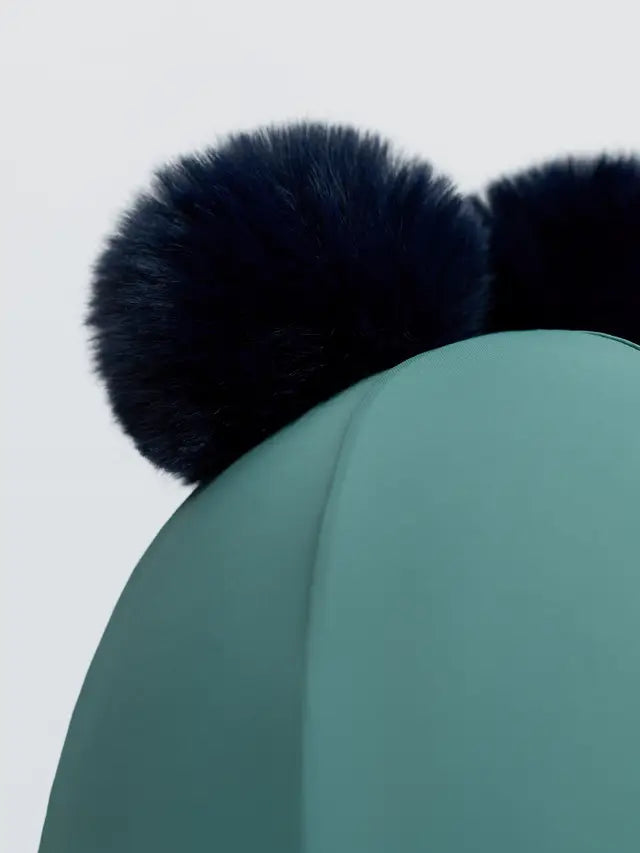 LeMieux Mini Double Pom Hat Silk Navy/Aloe