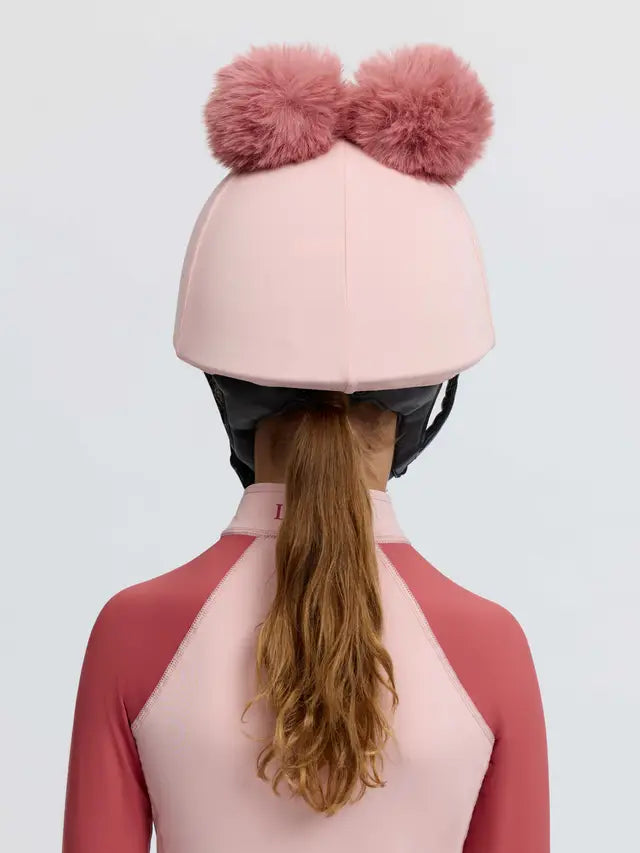 LeMieux Mini Double Pom Hat Silk Petal