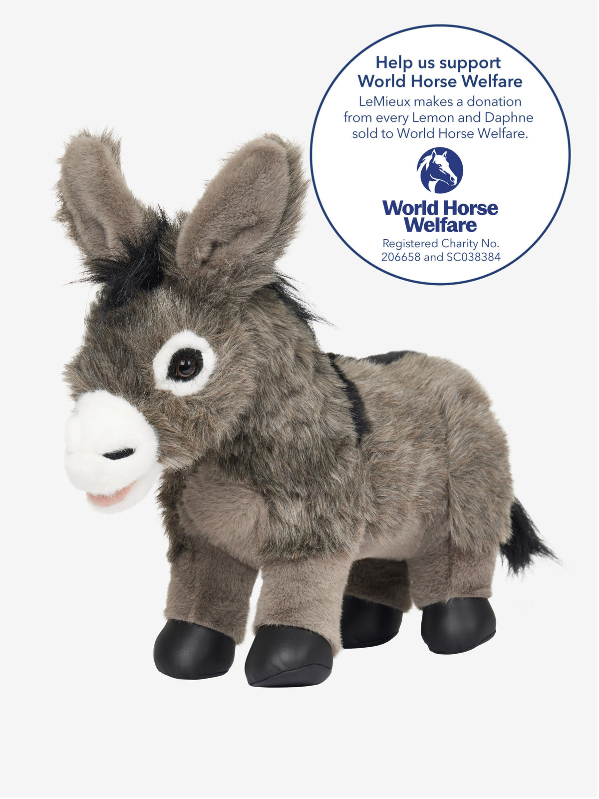 LeMieux Daphne the Donkey Plush Toy - Supports World Horse Welfare Charity