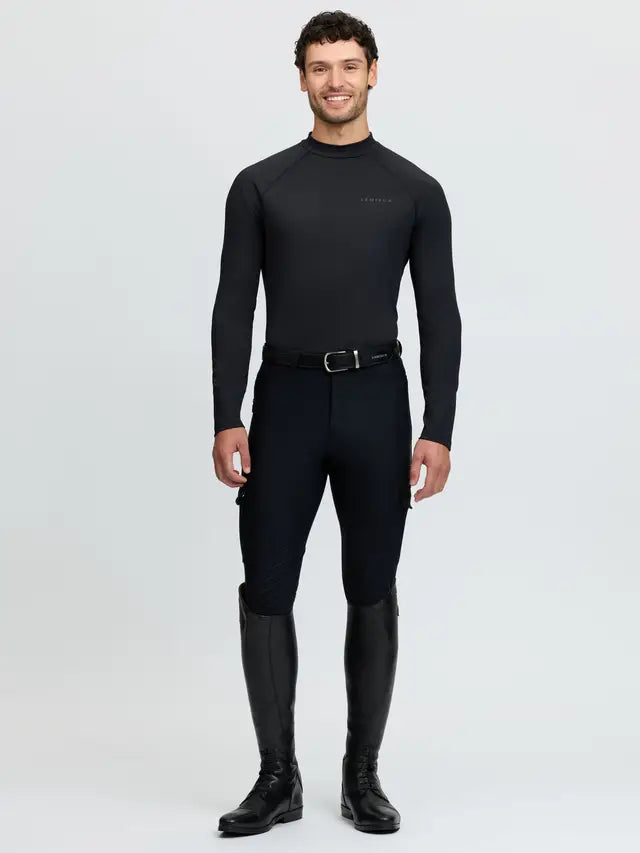 LeMieux Men's Black Base Layer | UV50+ Technical Equestrian Sportswear