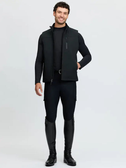 LeMieux Men's Black Insulated Gilet - Water-Resistant Equestrian Vest