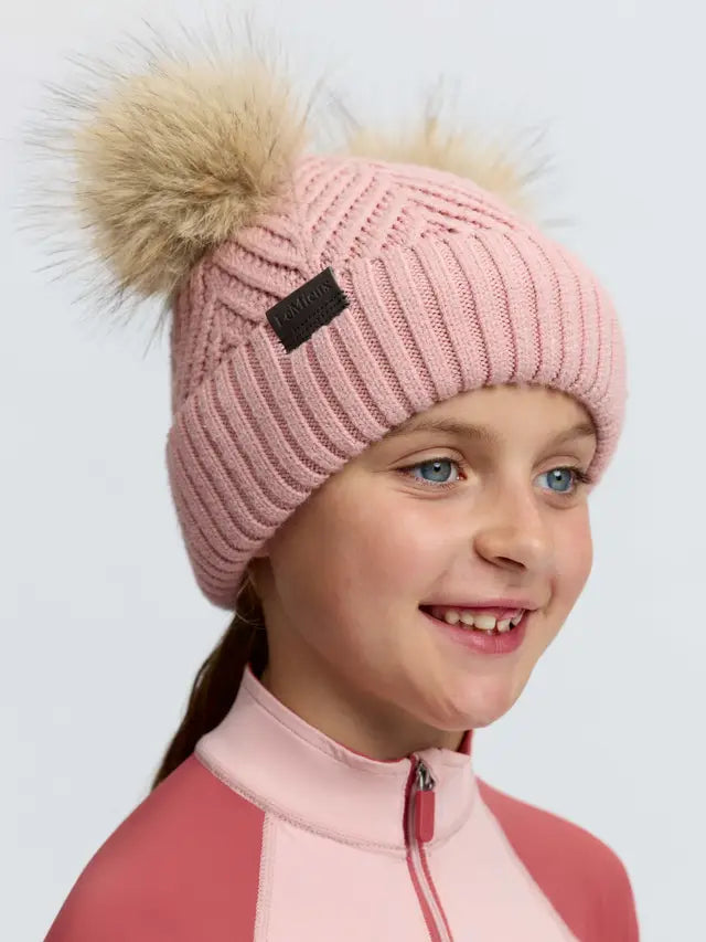 LeMieux Mini Double Pom Beanie Petal