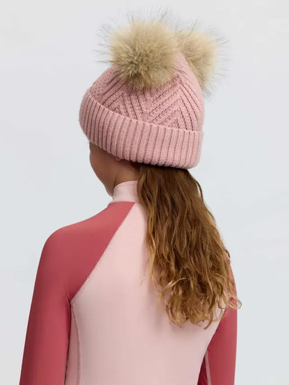 LeMieux Mini Double Pom Beanie Petal