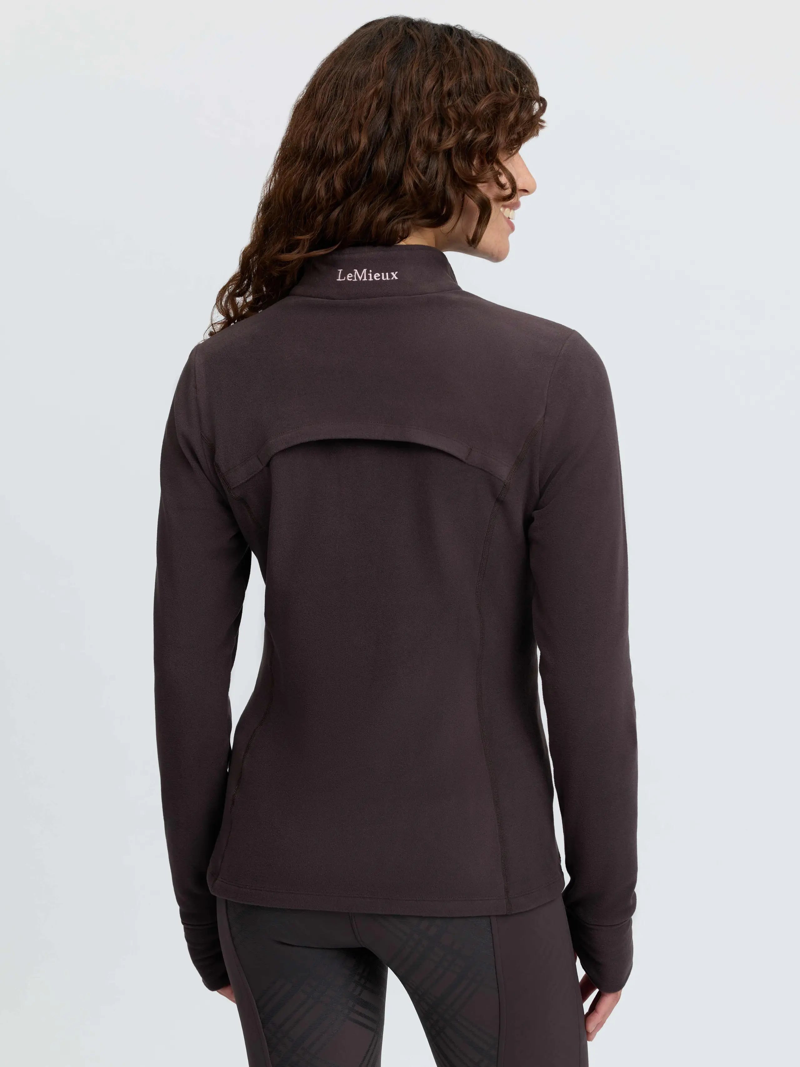 LeMieux Frances Quarter Zip Fleece Cocoa