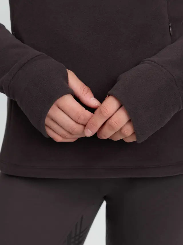 LeMieux Frances Quarter Zip Fleece Cocoa