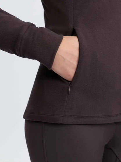 LeMieux Frances Quarter Zip Fleece Cocoa