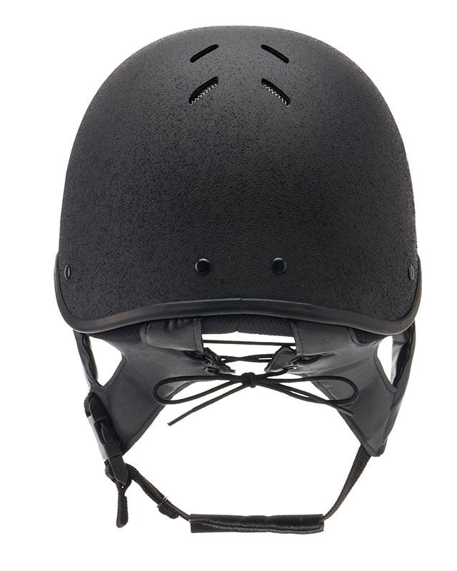 CHARLES OWEN JS1 PRO Black Jockey Skull Helmet - Equestrian Safety, Impact Resistant