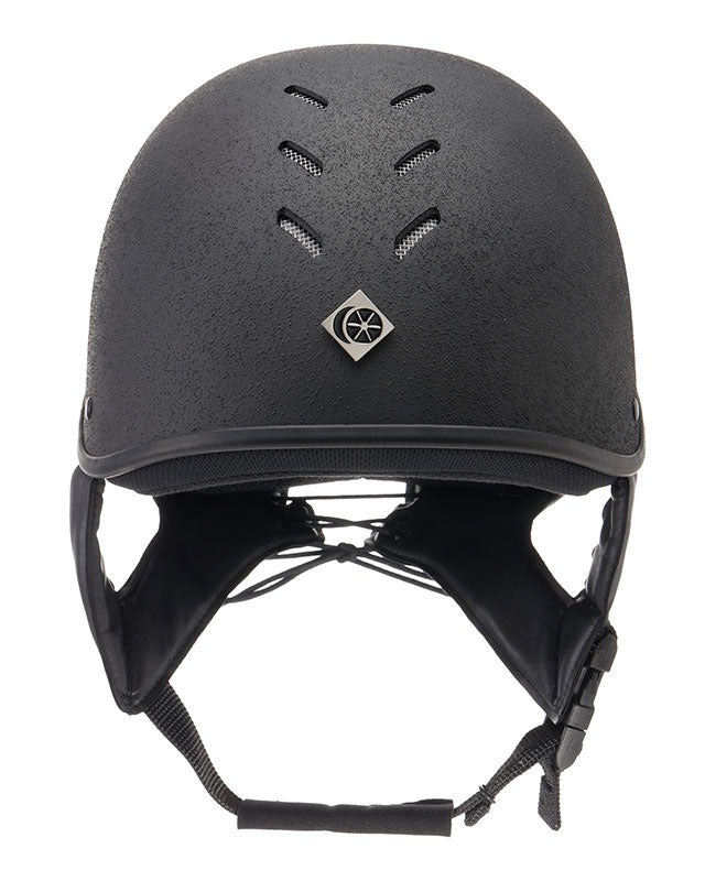 Charles Owen JS1 Pro Jockey Skull Black Riding Helmet | Equiflair