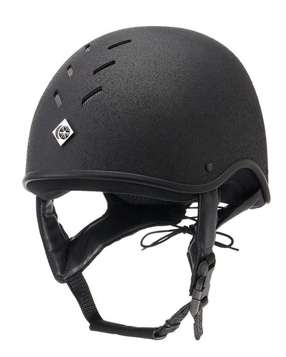 Charles Owen JS1 Pro Jockey Skull Helmet - Black Equestrian Riding Safety Helmet | Equiflair