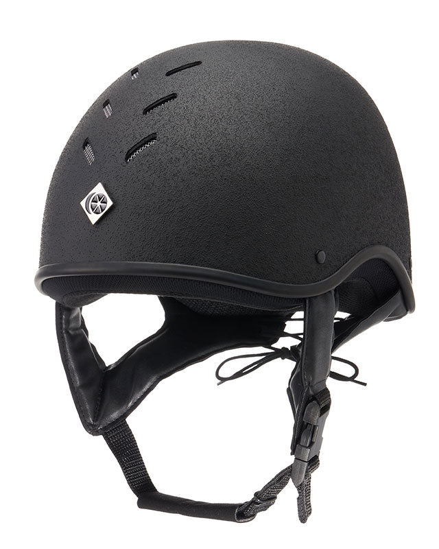 Charles Owen JS1 Pro Jockey Skull Helmet - Black Equestrian Riding Safety Helmet | Equiflair