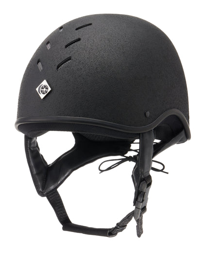 Charles Owen JS1 Pro Jockey Skull Black Riding Helmet - Equiflair