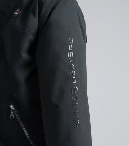 Premier Equine Junior Pro Rider Riding Jacket - Anthracite Grey, Waterproof Equestrian Apparel