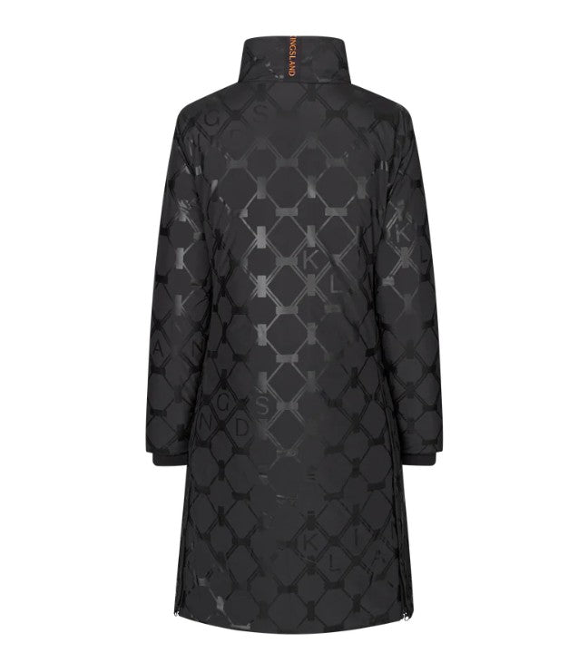 KINGSLAND KLVY Ladies Insulated Parka Black Waterproof Windproof Equestrian Coat Jacket - Equiflair Saddlery