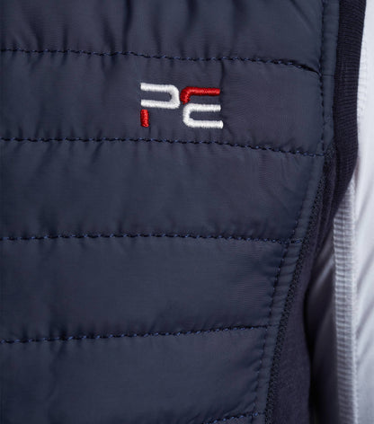 PREMIER EQUINE Girl's Hybrid Riding Gilet - NAVY, Quilted & Waterproof. Shop Now! - 13-14 Years