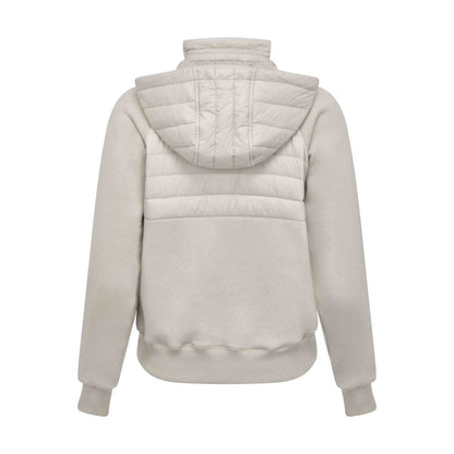 LeMieux Harley Hybrid Hoodie Stone - Women's Quilted Hooded Sweatshirt