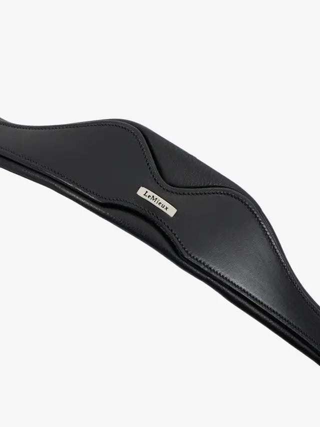 LeMieux Cross-Functional Leather Cavesson Black for horse training and lunging
