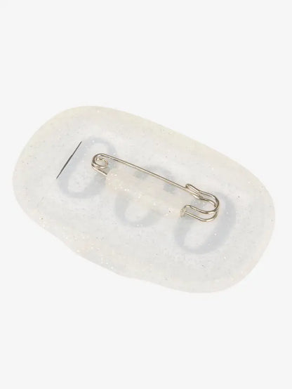 LeMieux Saddle Number Holder Silver Glitter - Equestrian Competition Gear with Pin
