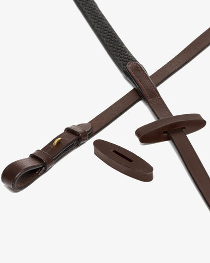 LeMieux Rubber Rein Stoppers Brown