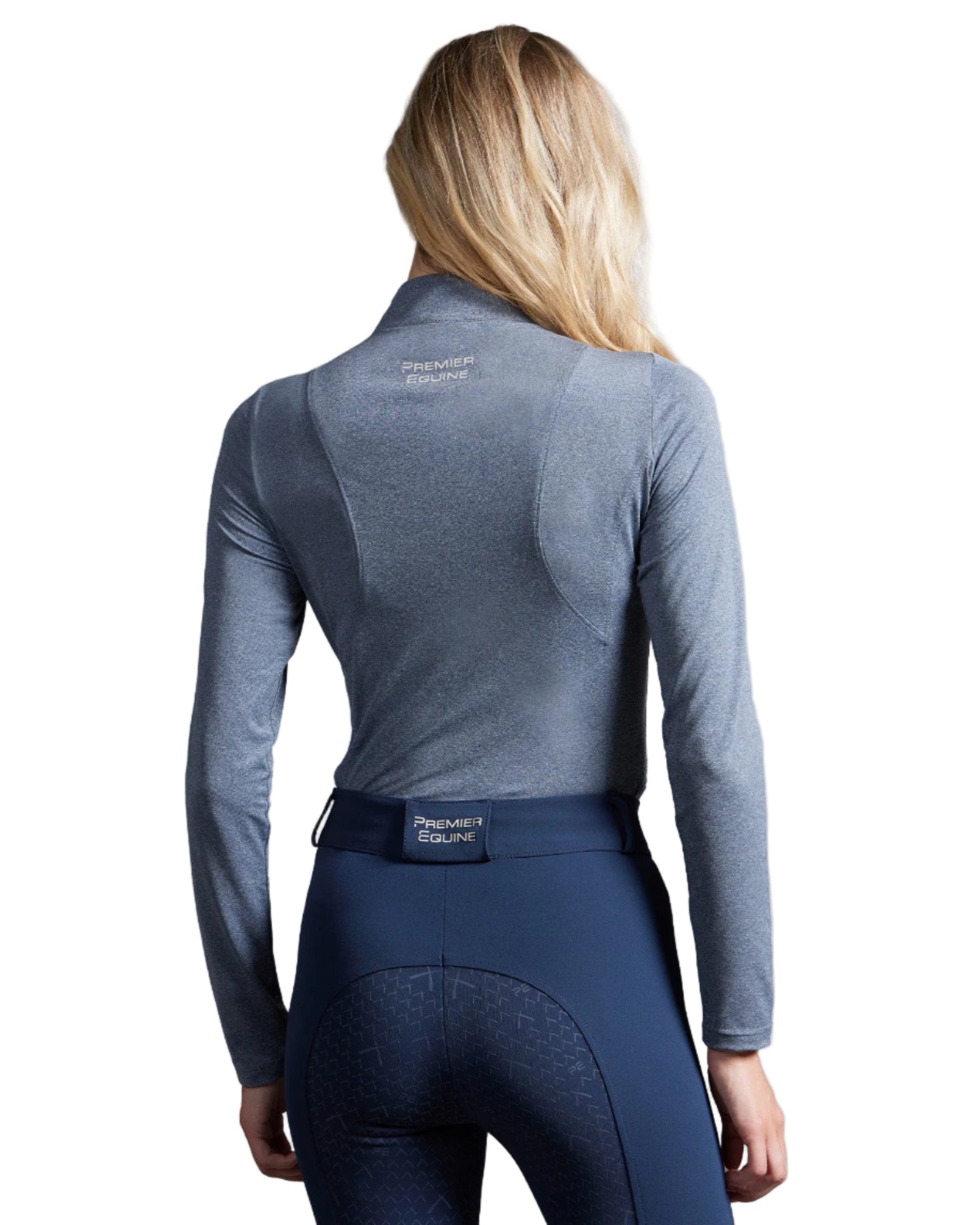 Premier Equine Leora Womens Long Sleeve Base Layer Blue