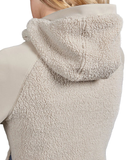 Premier Equine Leora Womens Teddy Fleece Hoodie Ivory Dust