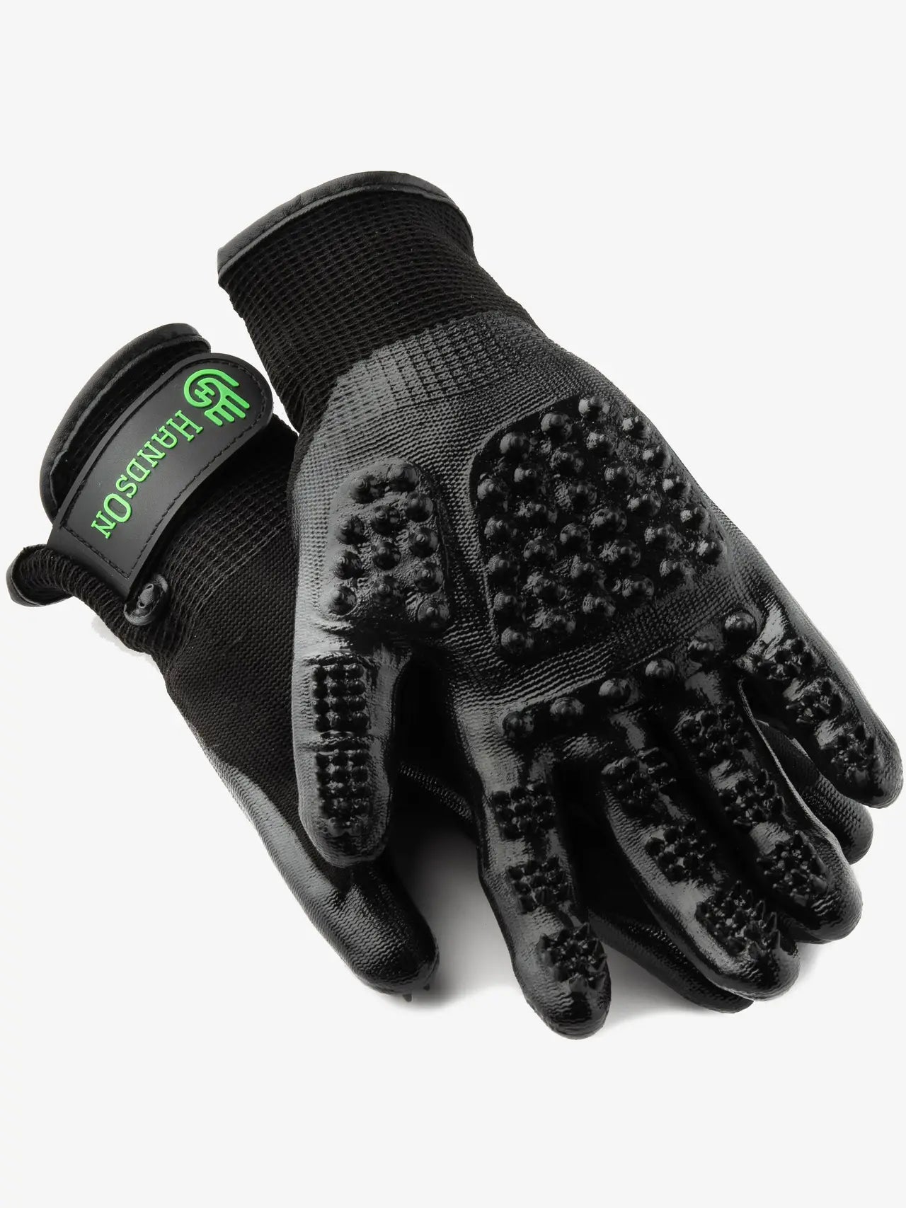 HandsOn Grooming Gloves: Pet & Horse Deshedding & Massage Gloves