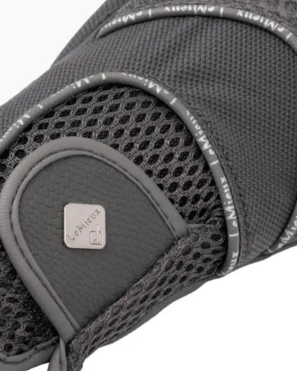 LEMIEUX 3D Mesh Riding Gloves Grey - Lightweight & Breathable Equestrian Gloves for Competition & Everyday Use