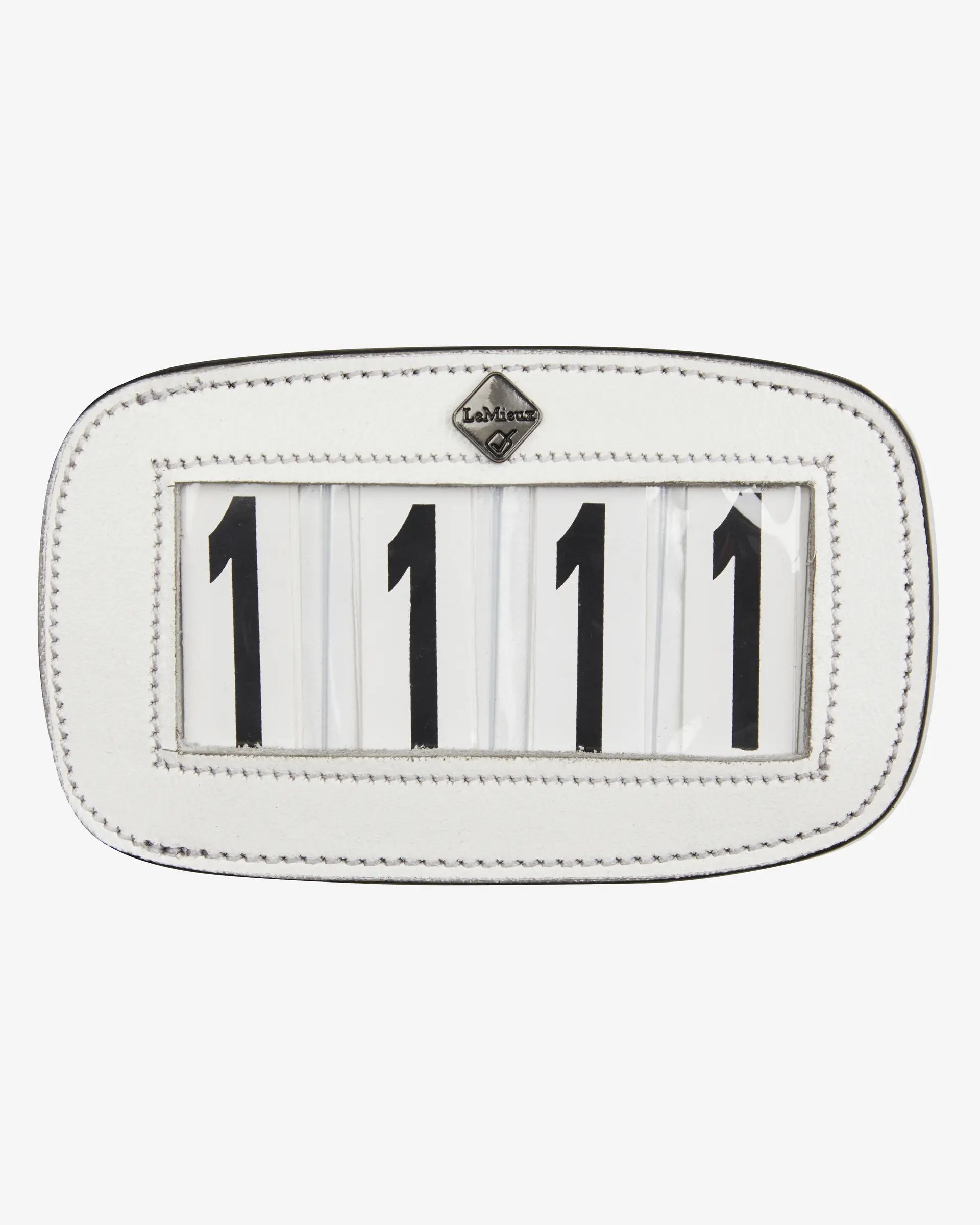 LeMieux Saddle Number Holder White 4 Spaces Equestrian Competition Gear