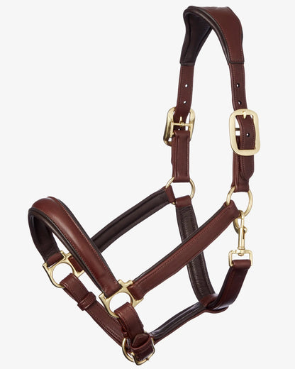 LeMieux Anatomic Leather Headcollar Brown | Equiflair Horse Halter - Comfortable, Padded, Premium Quality
