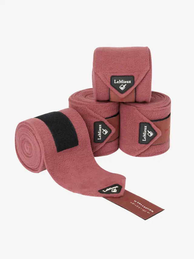LeMieux Classic Polo Bandage Orchid: Premium Fleece Horse Leg Wraps for Equestrian Use