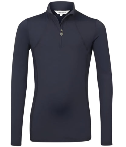 LeMieux Young Rider Base Layer Indigo - Performance Quarter Zip UV50+ - Shop Now!