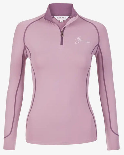 LeMieux Base Layer Musk - Quarter Zip, Long Sleeve, UV Protection, Equestrian Top - Clothing…