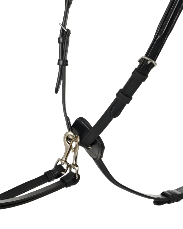 LeMieux Breastplate Black/Silver D-Ring Attachment | Equestrian Horse Riding Equipment
