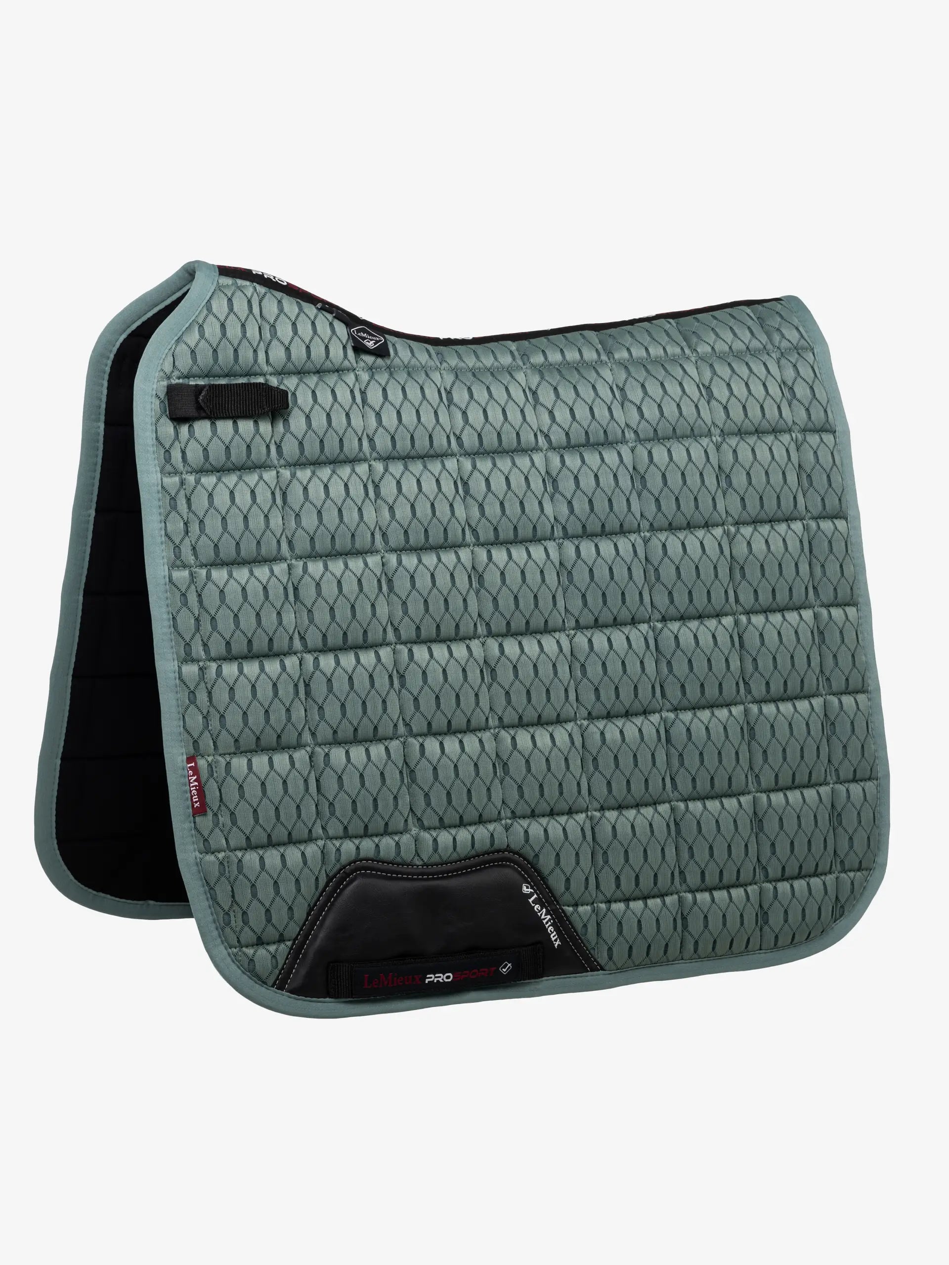 LeMieux Carbon Mesh Dressage Saddle Pad - Sage Green ProSport - Breathable Horse Riding Equestrian Equipment