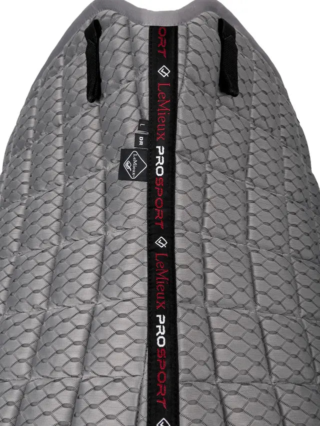 LEMIEUX Carbon Mesh Dressage Square Grey - Premium Horse Saddle Pad