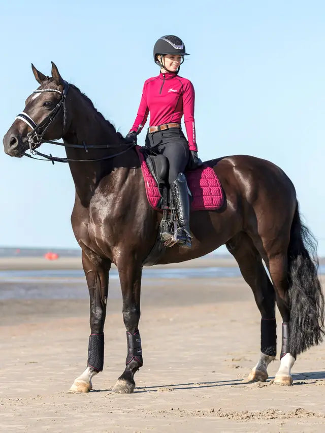 LeMieux Carbon Mesh Dressage Square Mulberry