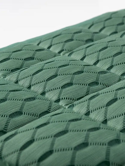 LeMieux Carbon Mesh Dressage Saddle Pad - Sage Green. Breathable technical mesh, Bamboo lining, optimum temperature control, Equiflair