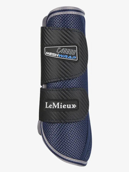 LeMieux Carbon Mesh Wrap Boots - Navy Horse Leg Protection | Equine Sports Equipment