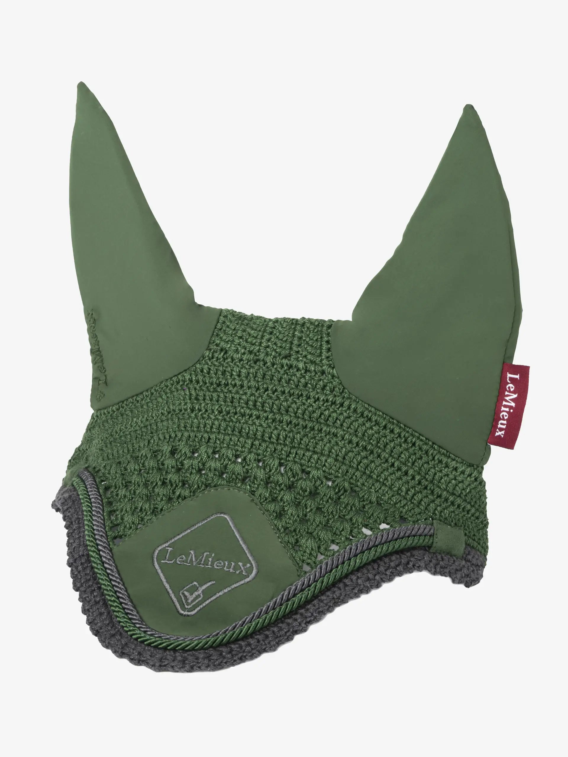 LeMieux Classic Fly Hood - Hunter Green: Horse Ear Net for Fly Protection, Equestrian Fashion