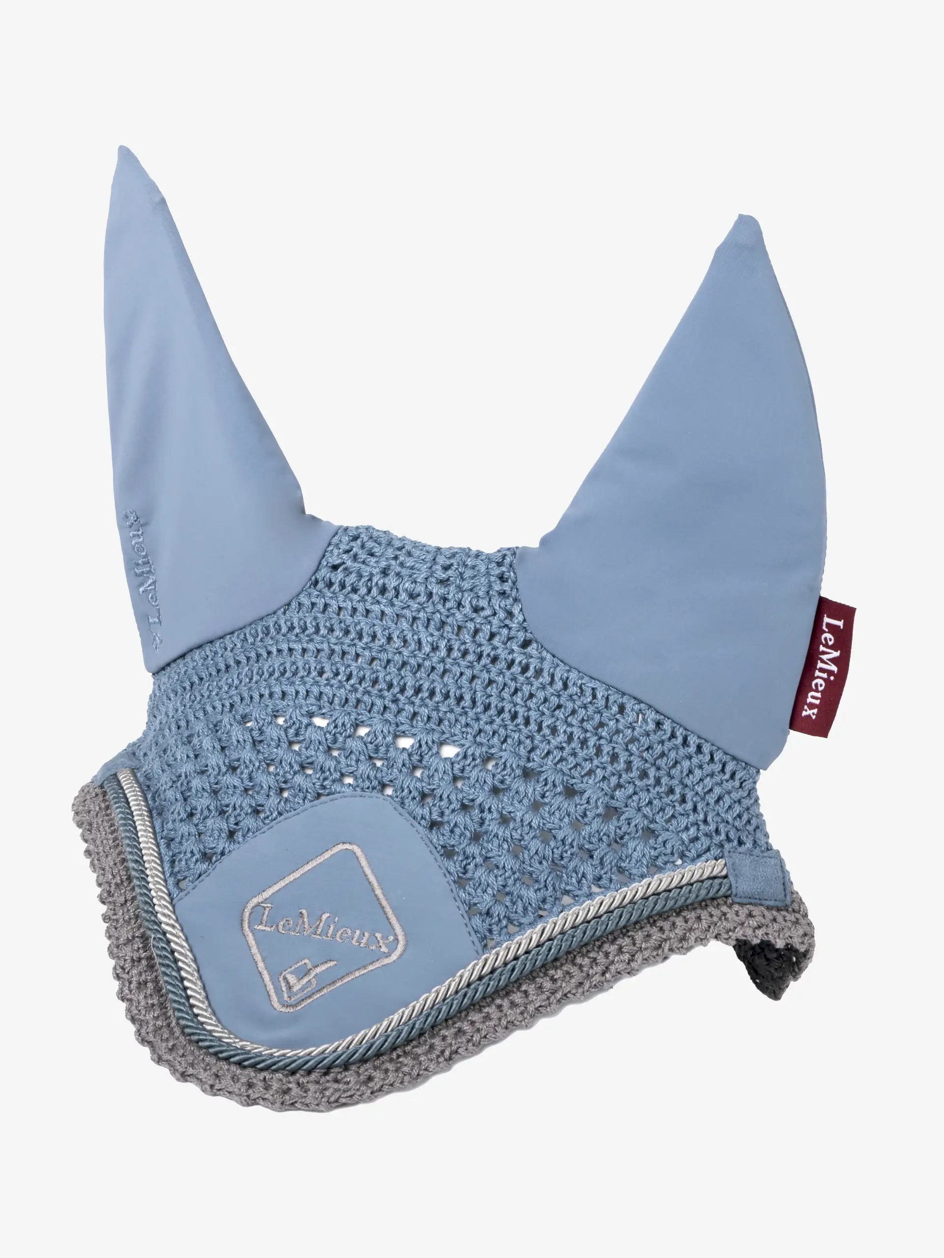 LeMieux Classic Fly Hood - Ice Blue Horse Fly Mask - Equestrian Protection