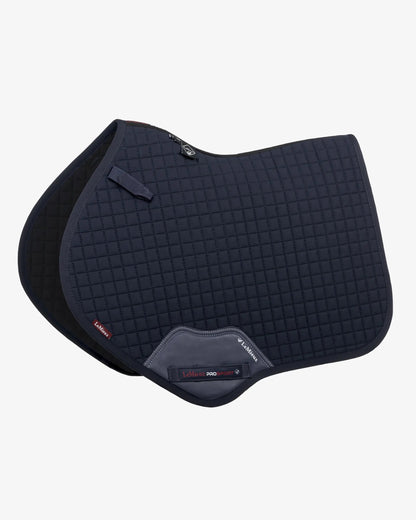 LeMieux Cotton Close Contact Square Navy Saddle Pad - Premium Horse Jumping Pad