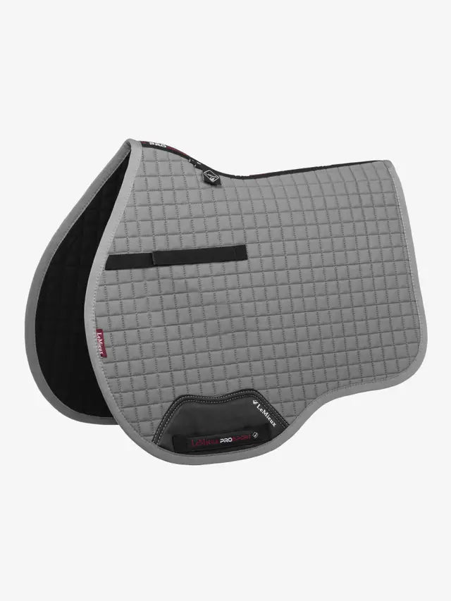 Lemieux Grey Cotton GP Saddle Pad for Horse Riding | High-Quality Equestrian Equipment