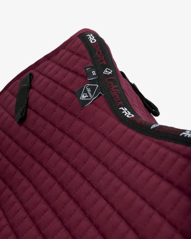 LeMieux Cotton Close Contact Square Burgundy